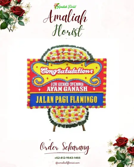 Sewa Papan Bunga Raja Basa